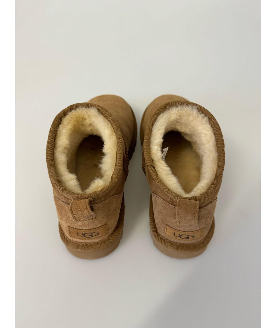 UGG AUSTRALIA Коричневые замшевые полусапоги, фото 7
