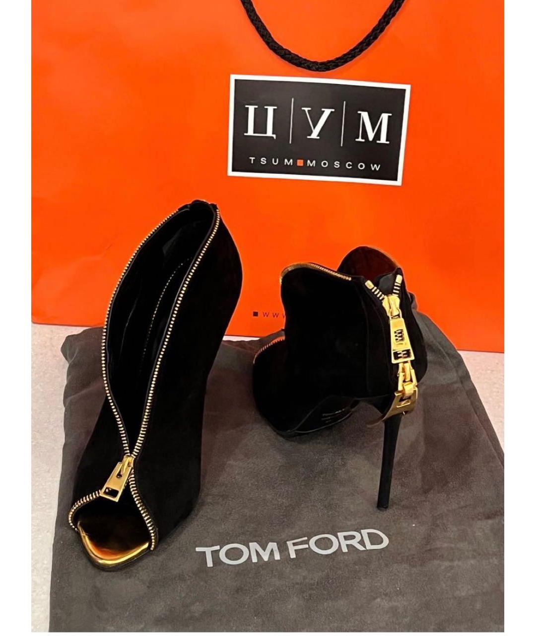 TOM FORD Черные замшевые туфли, фото 2