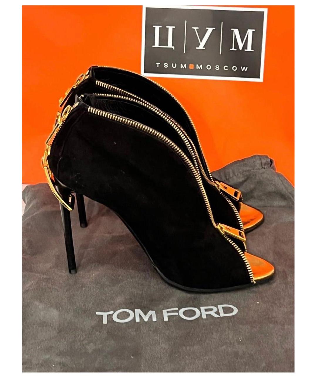 TOM FORD Черные замшевые туфли, фото 3