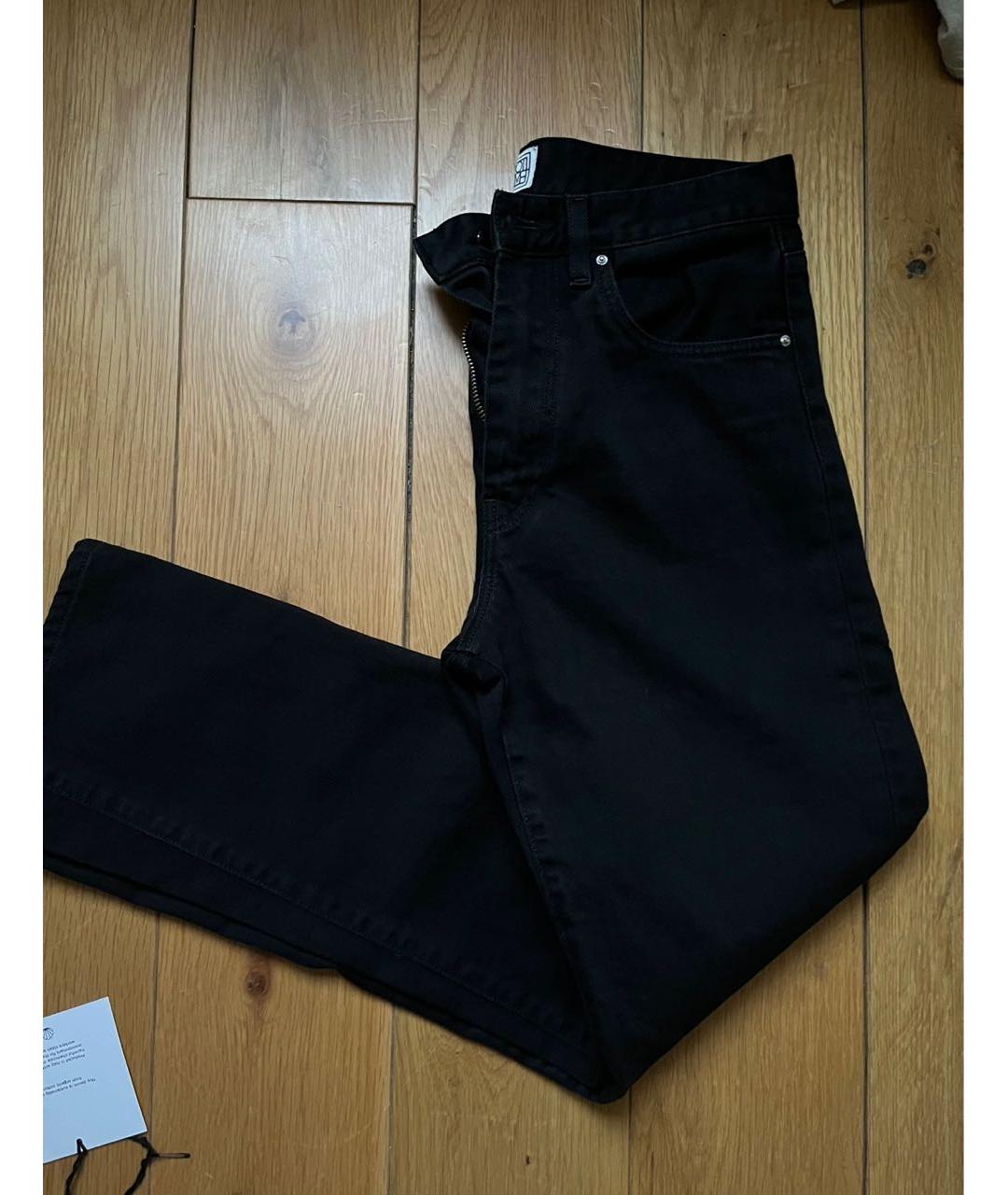 TOTEME Черные хлопковые прямые джинсы, фото 5