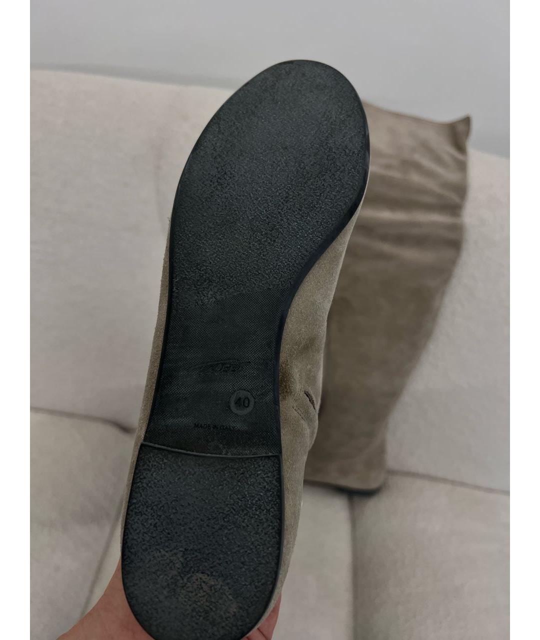 GIANVITO ROSSI Черные нубуковые ботфорты, фото 4