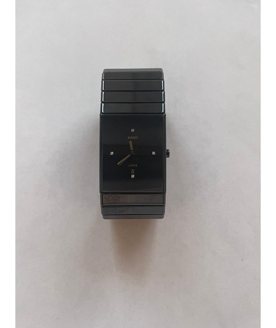 RADO Черные керамические часы, фото 4