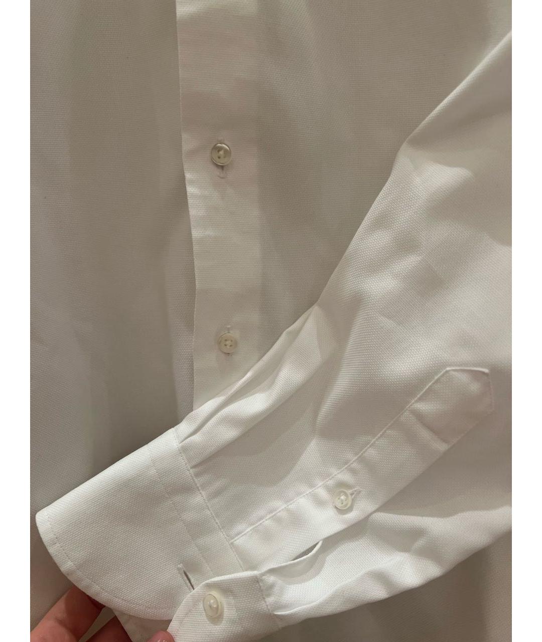 CANALI Белая хлопковая классическая рубашка, фото 4