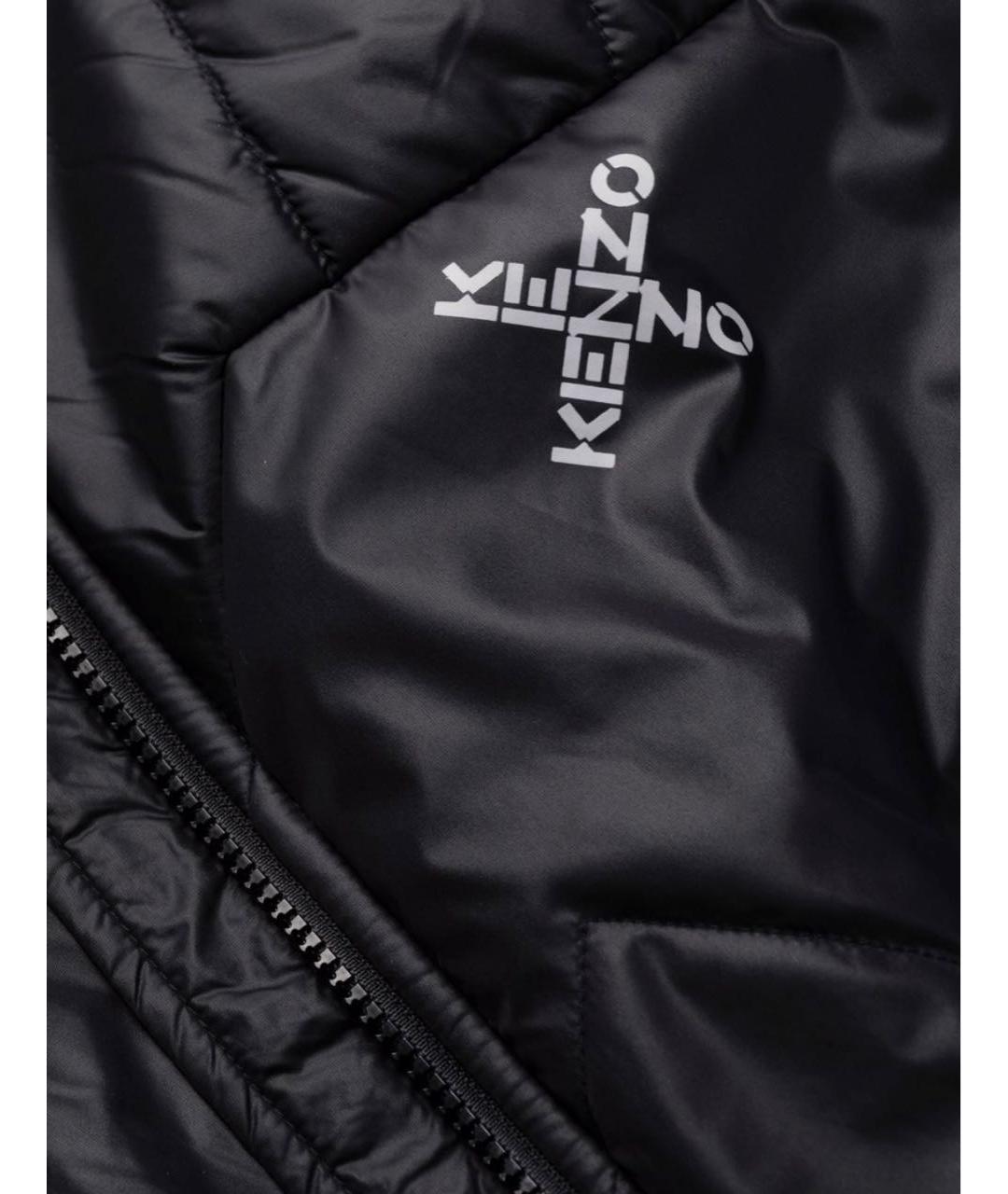 KENZO Черная полиэстеровая куртка, фото 6