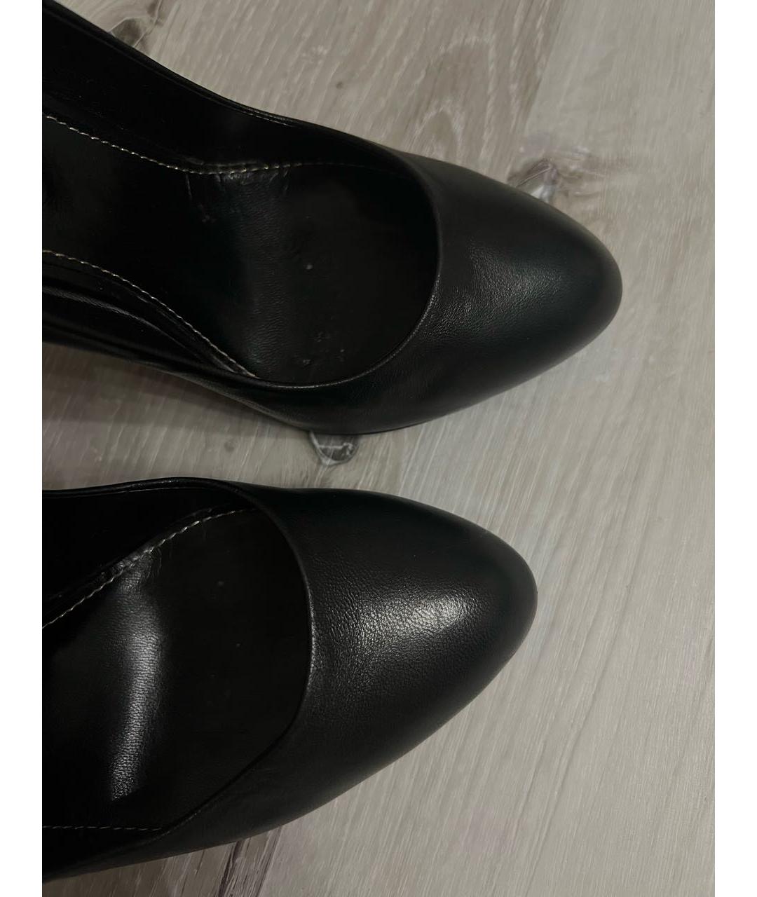 SERGIO ROSSI Черные кожаные туфли, фото 5