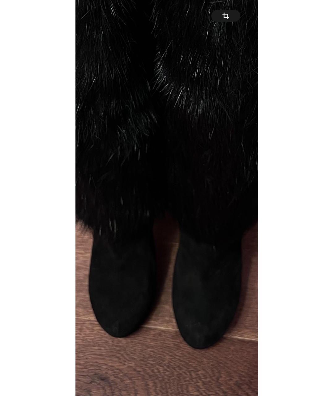 LOUIS VUITTON PRE-OWNED Черные сапоги из искусственной кожи, фото 2