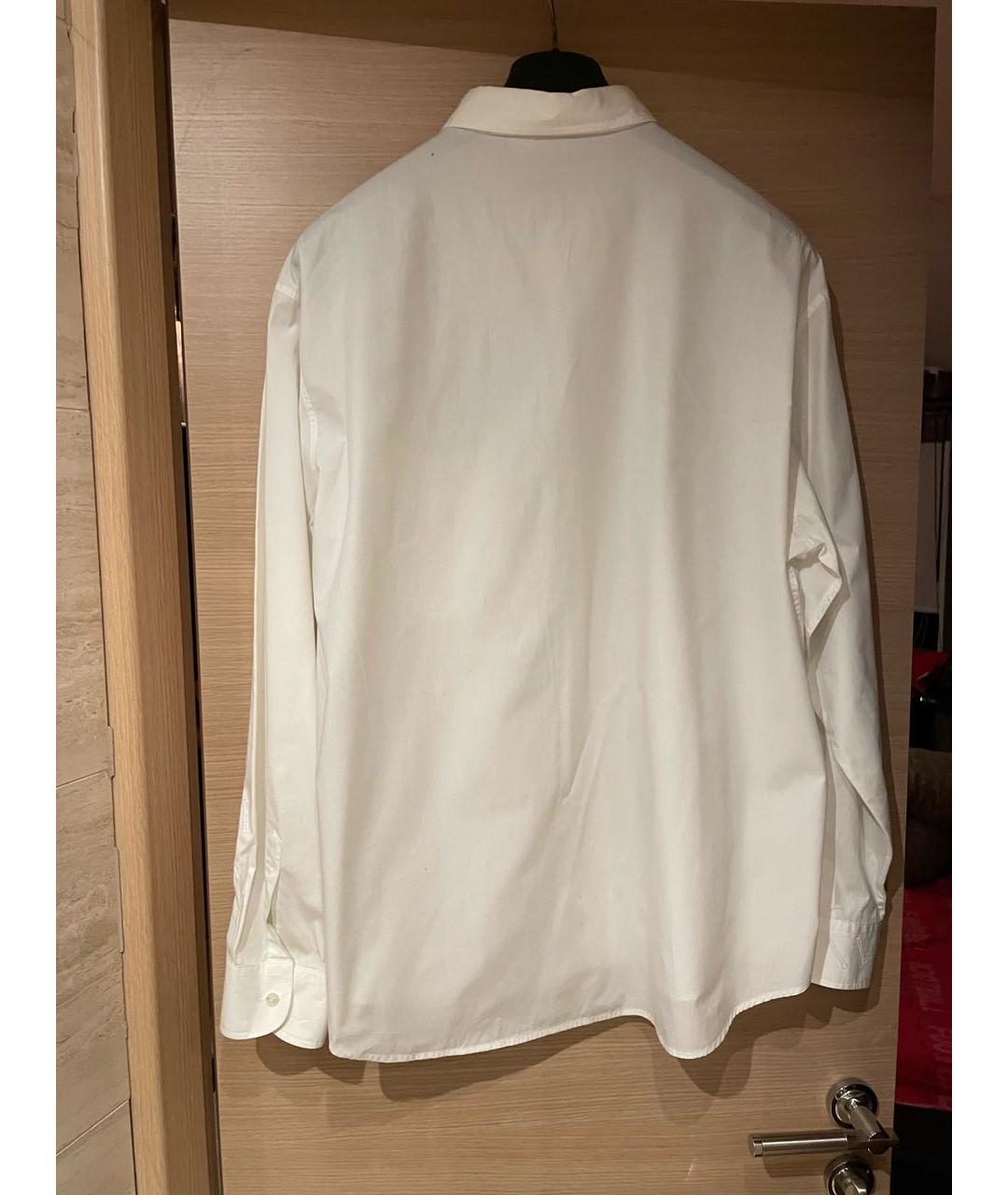 MOSCHINO Белая хлопковая кэжуал рубашка, фото 2