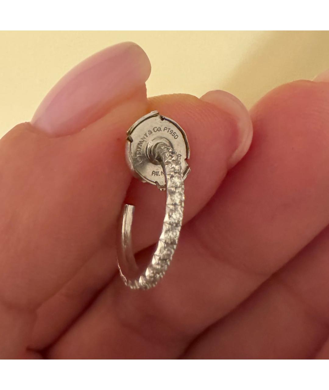 TIFFANY&CO Белые серьги из белого золота, фото 4