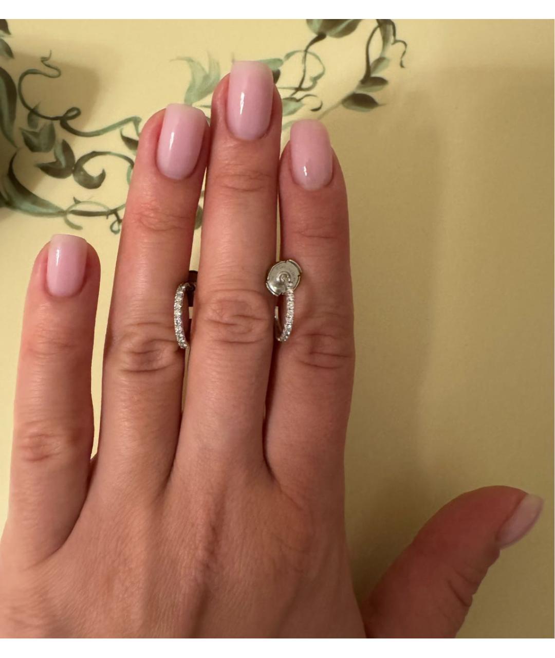 TIFFANY&CO Белые серьги из белого золота, фото 5