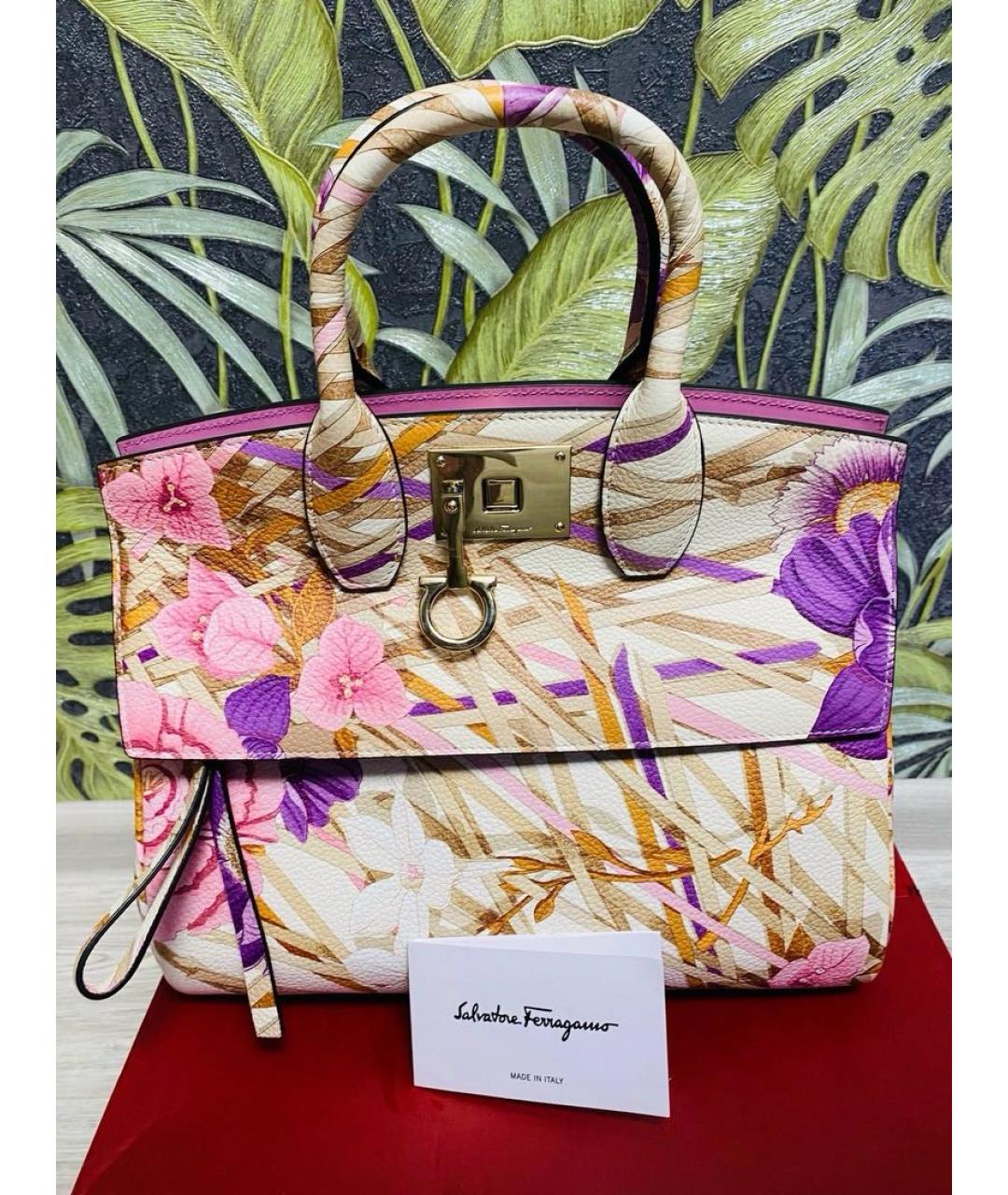 FERRAGAMO Мульти кожаная сумка с короткими ручками, фото 9