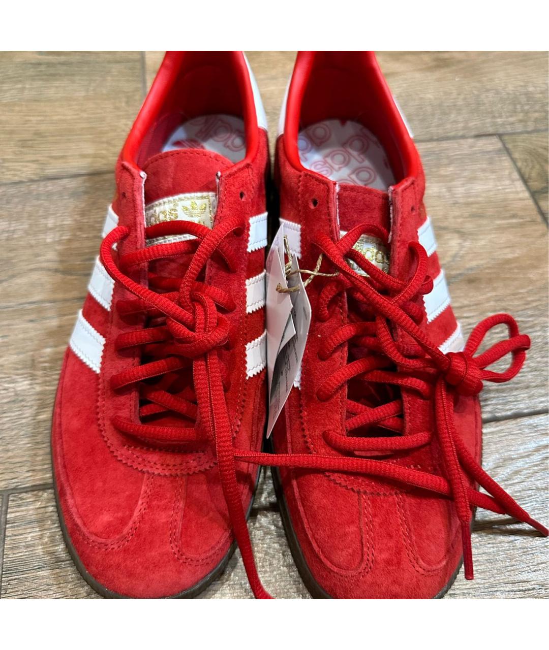 ADIDAS Красные замшевые кеды, фото 2