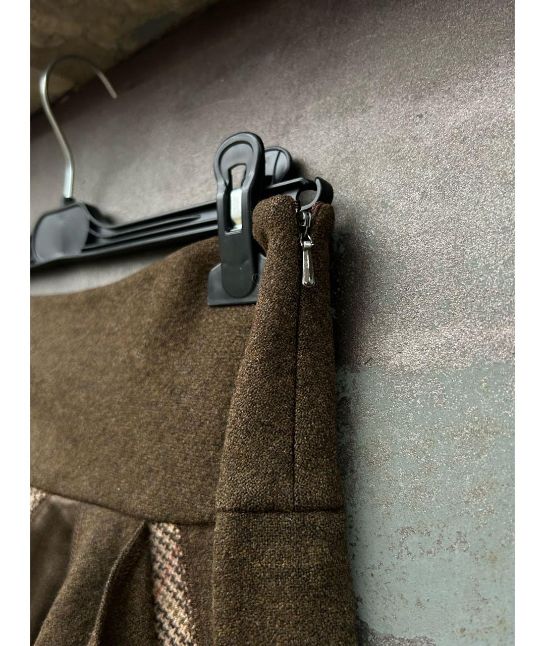 DKNY Коричневая юбка миди, фото 6