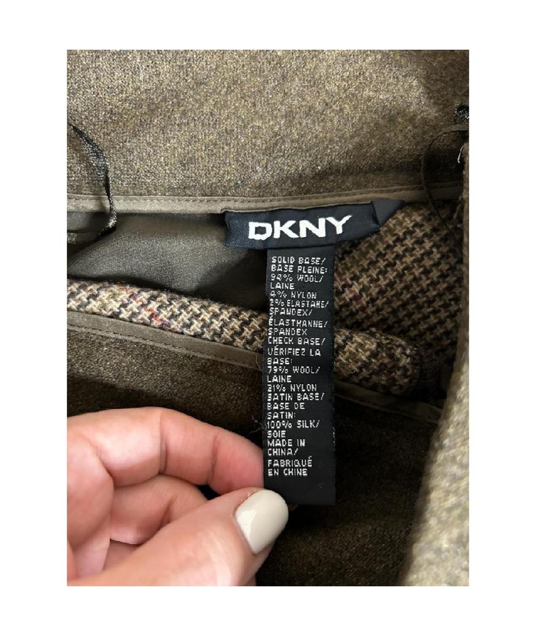 DKNY Коричневая юбка миди, фото 6