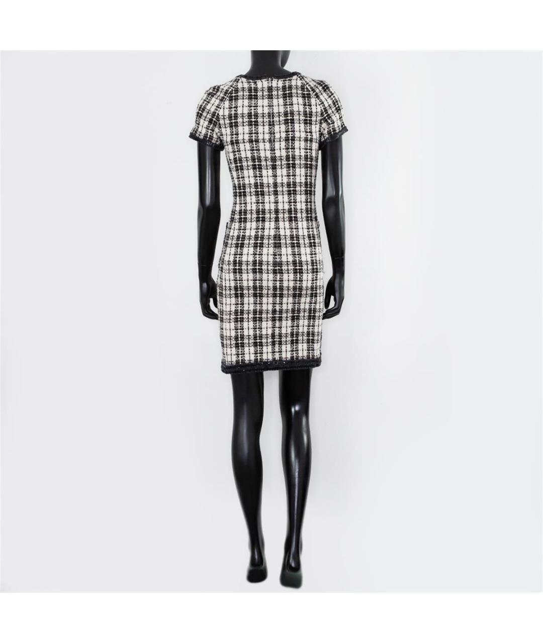 CHANEL Белое шерстяное повседневное платье, фото 3