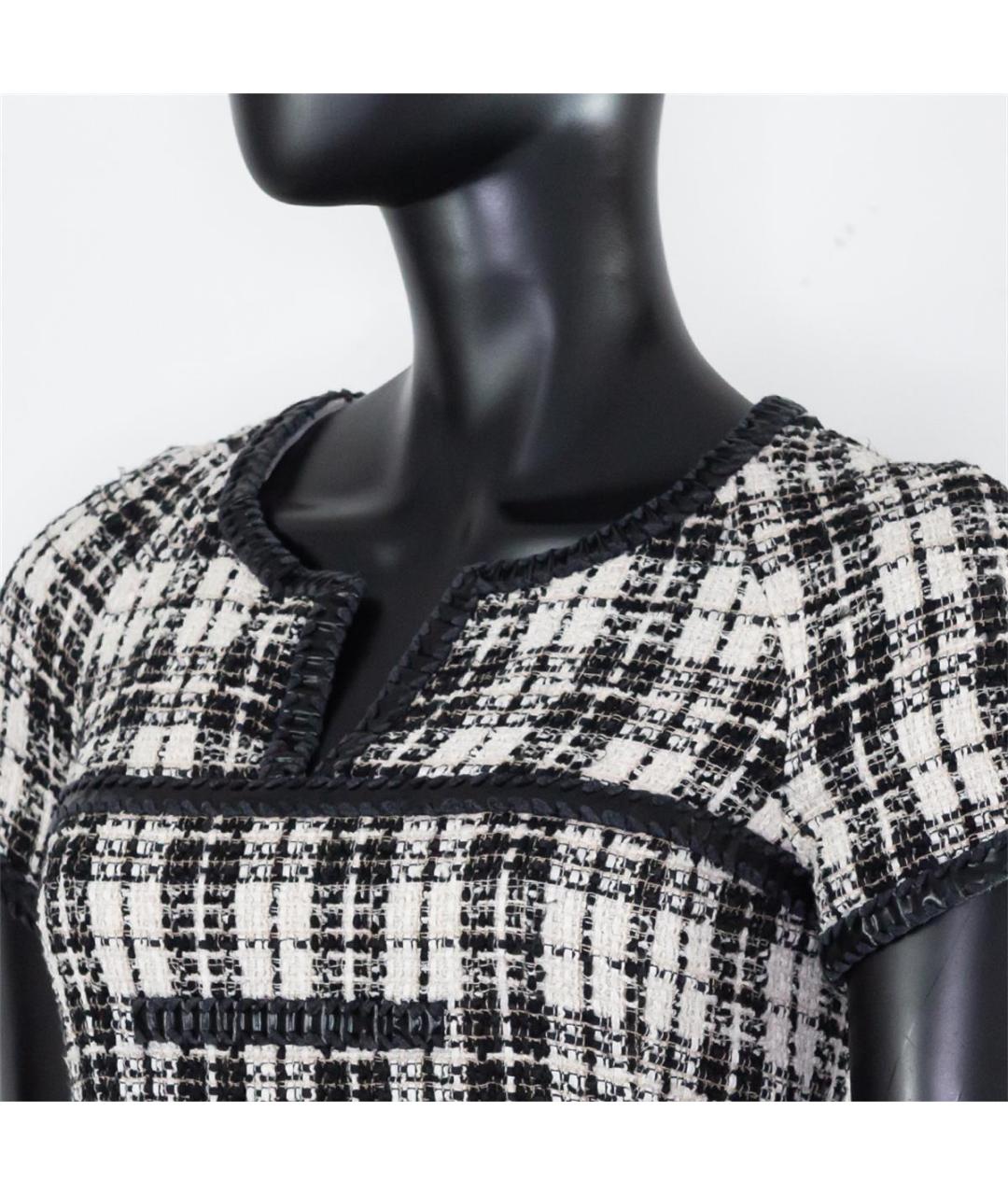 CHANEL Белое шерстяное повседневное платье, фото 2