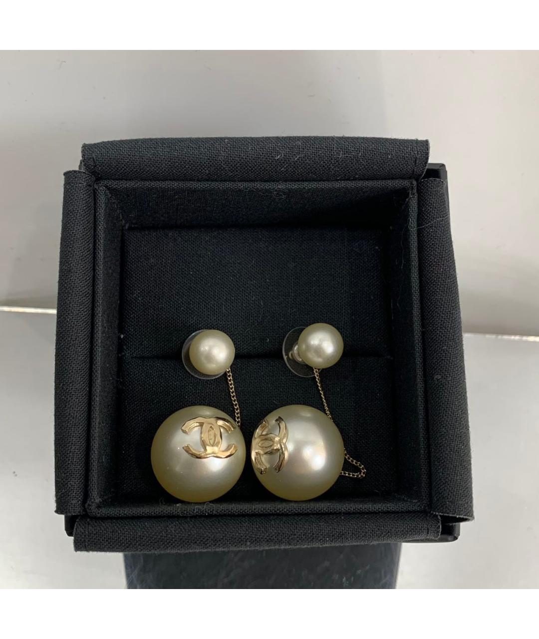 CHANEL Золотые серьги, фото 2