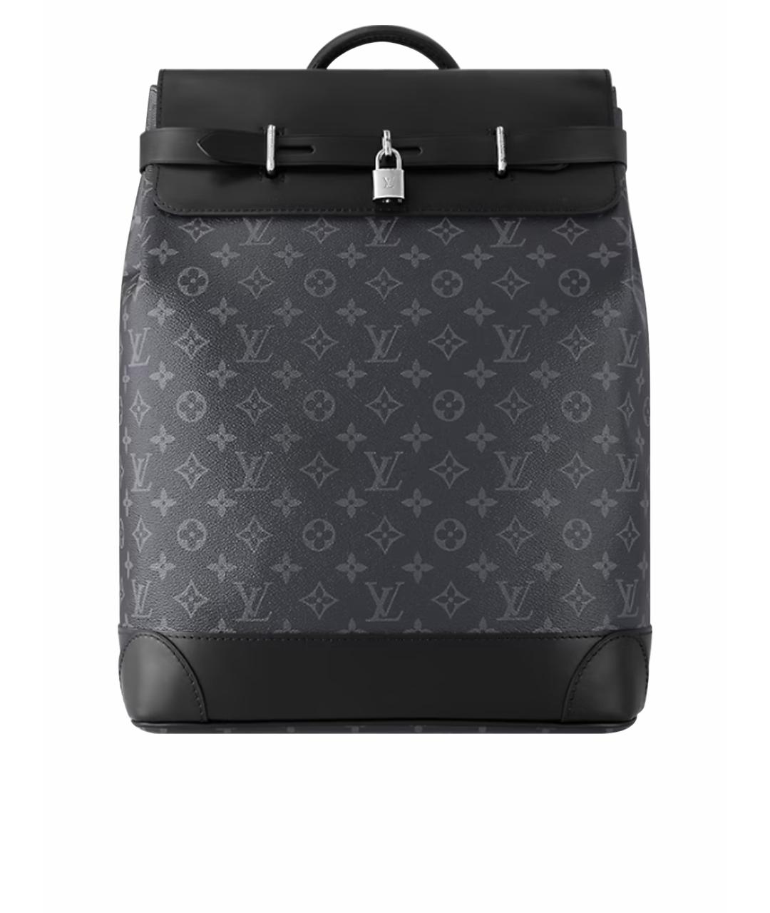 LOUIS VUITTON Черный кожаный рюкзак, фото 1
