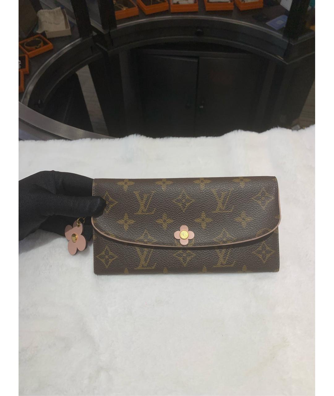 LOUIS VUITTON Коричневый кошелек, фото 8