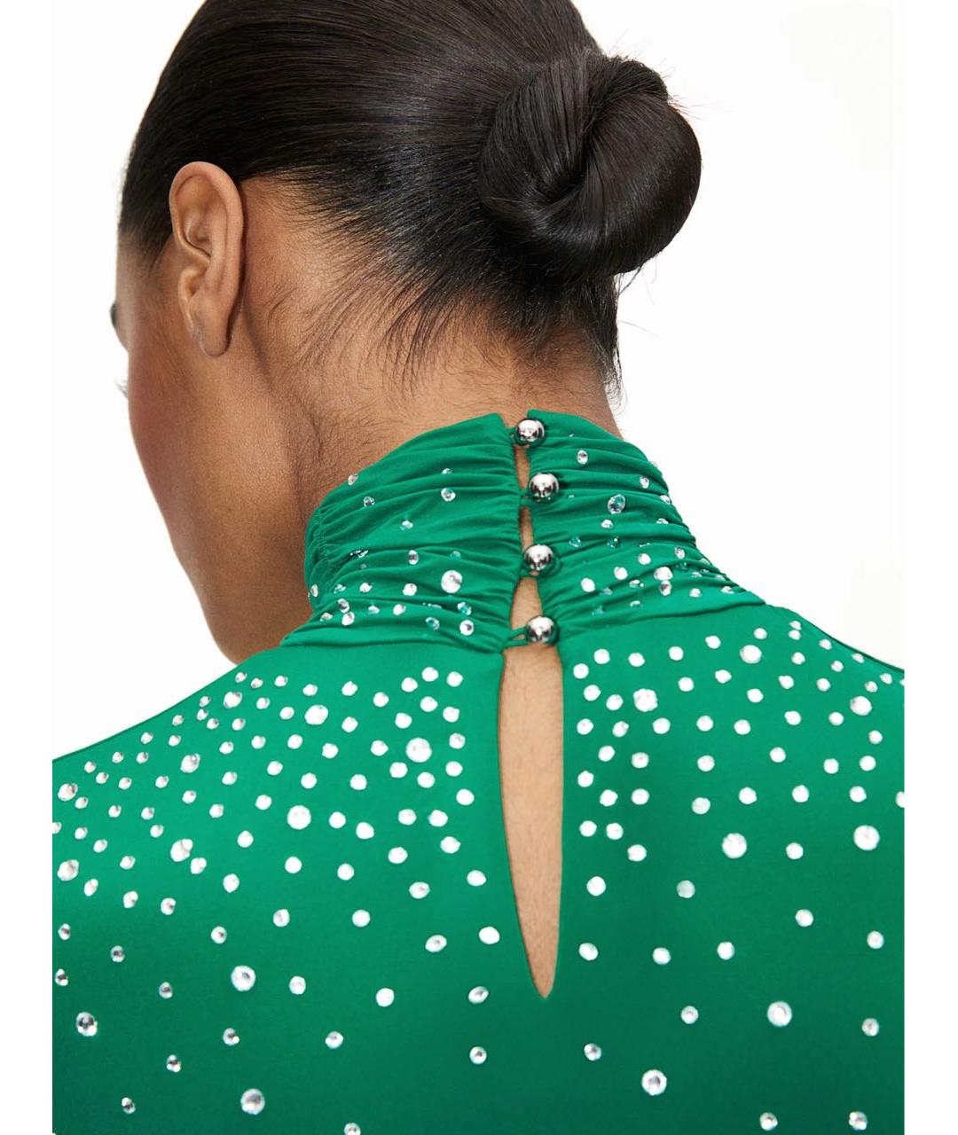 PACO RABANNE Зеленая полиамидовая блузы, фото 3