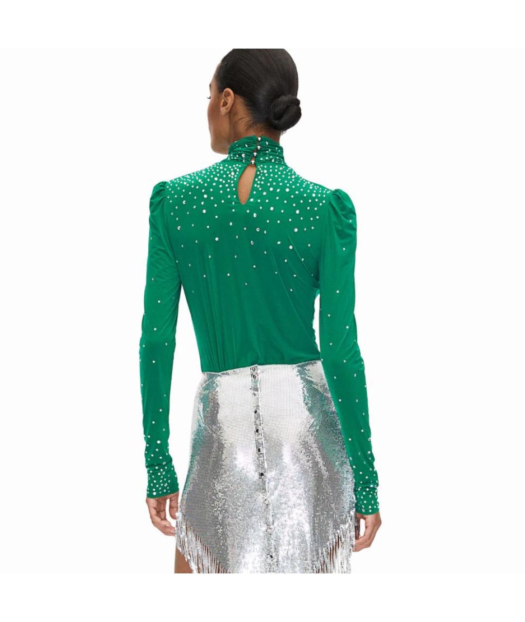 PACO RABANNE Зеленая полиамидовая блузы, фото 2
