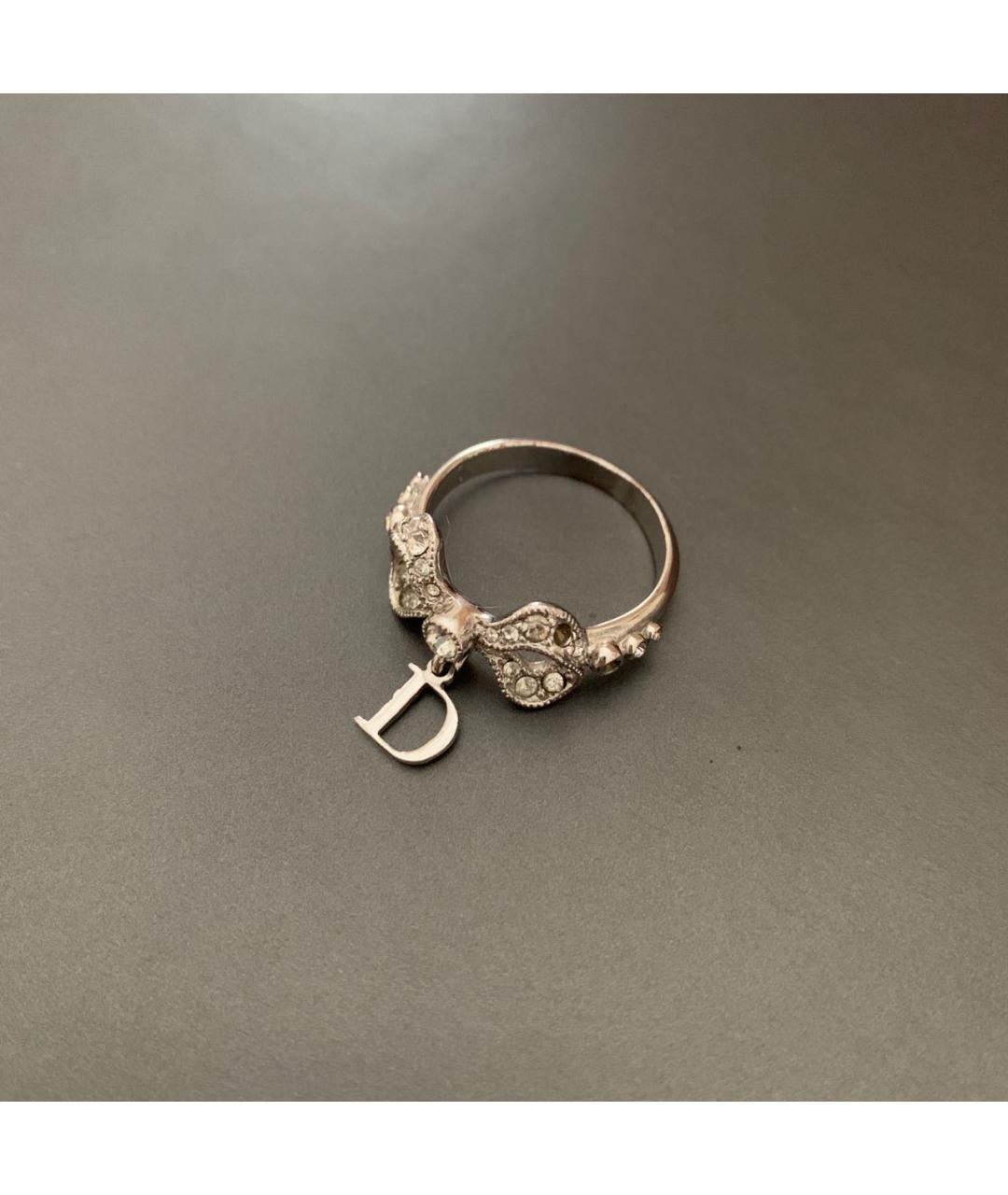 CHRISTIAN DIOR Серебряное металлическое кольцо, фото 3