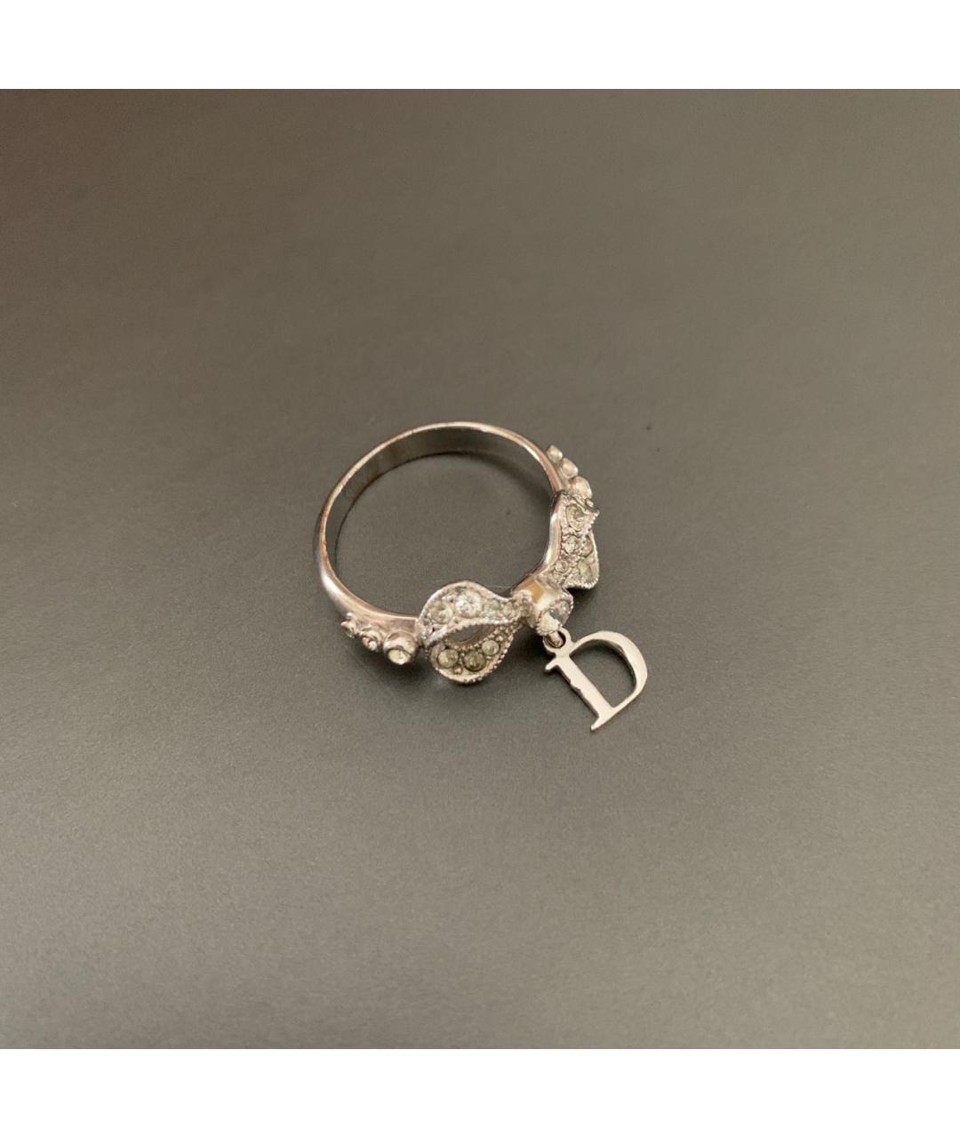 CHRISTIAN DIOR Серебряное металлическое кольцо, фото 2