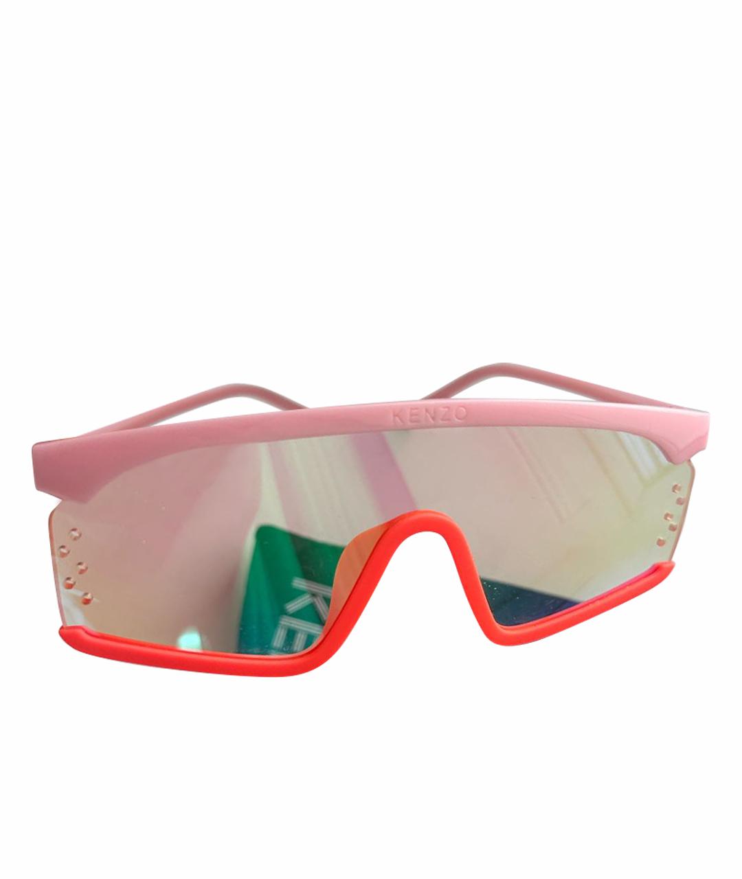KENZO Розовые пластиковые солнцезащитные очки, фото 1
