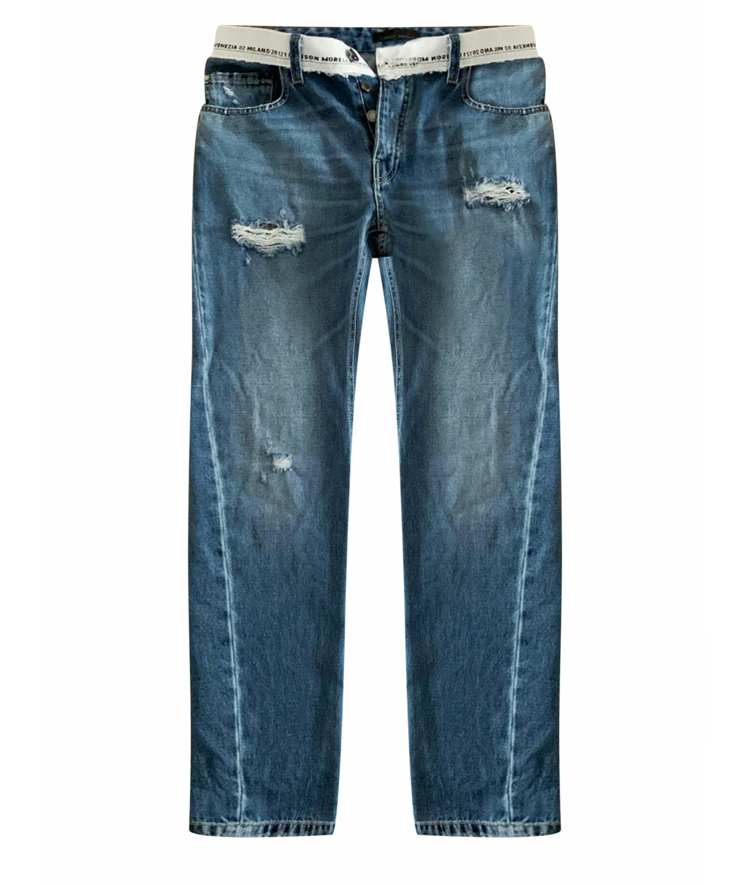 FRANKIE MORELLO Голубые джинсы, фото 1