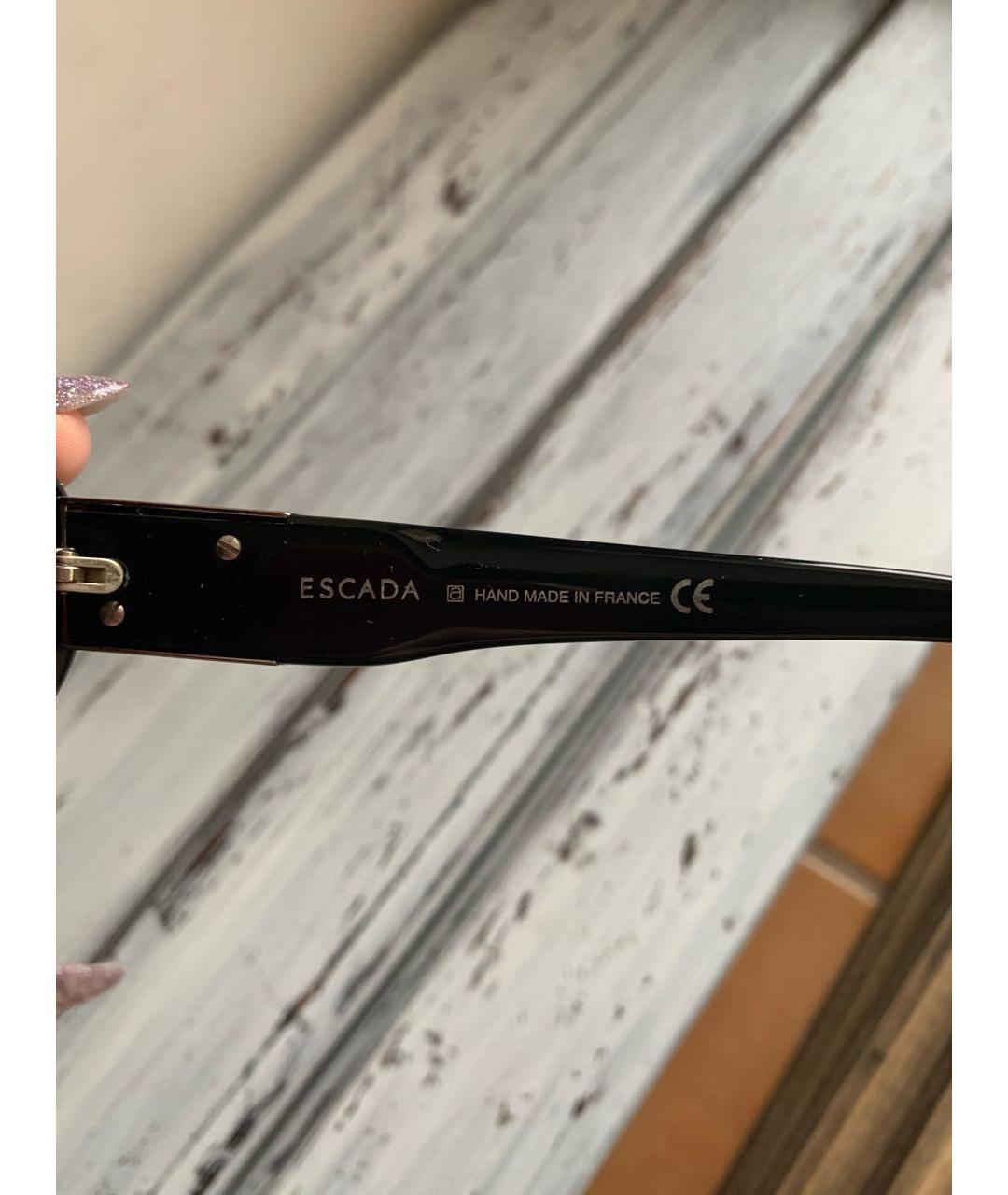 ESCADA Черные пластиковые солнцезащитные очки, фото 6