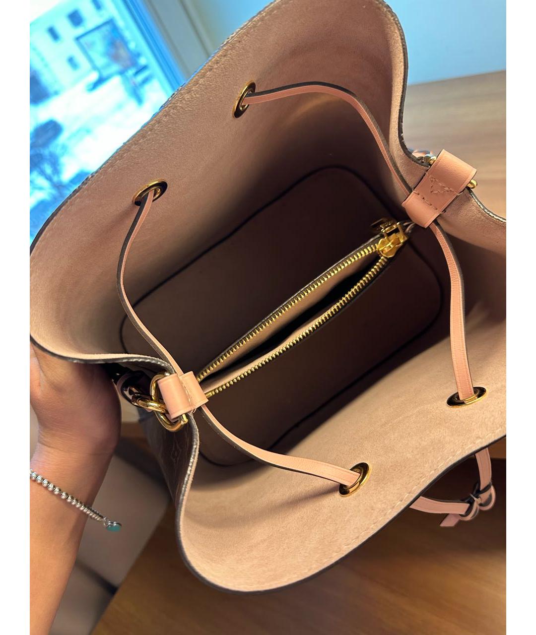 LOUIS VUITTON Коричневая сумка через плечо из искусственной кожи, фото 4