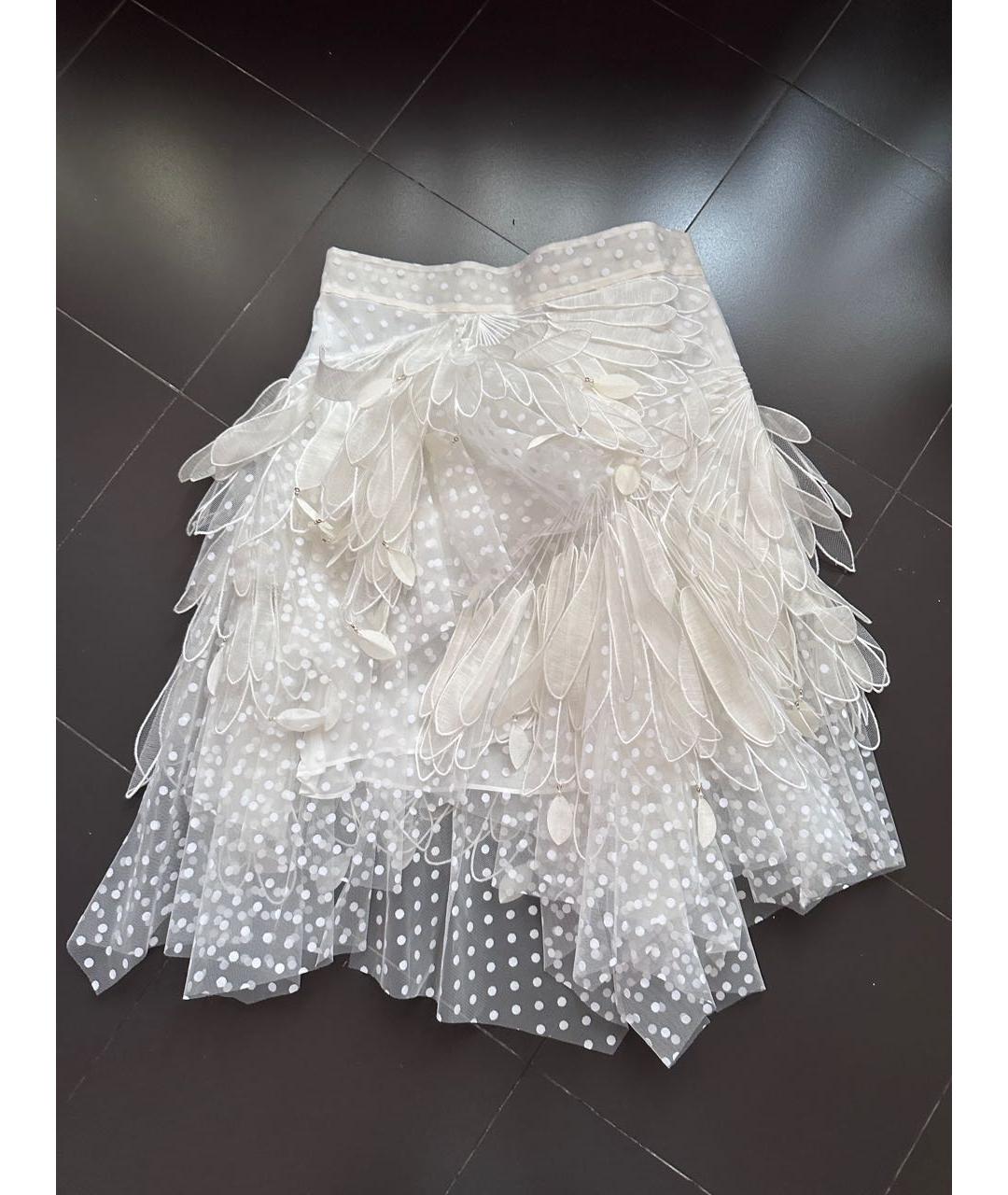 ZIMMERMANN Белый сетчатый костюм с юбками, фото 2
