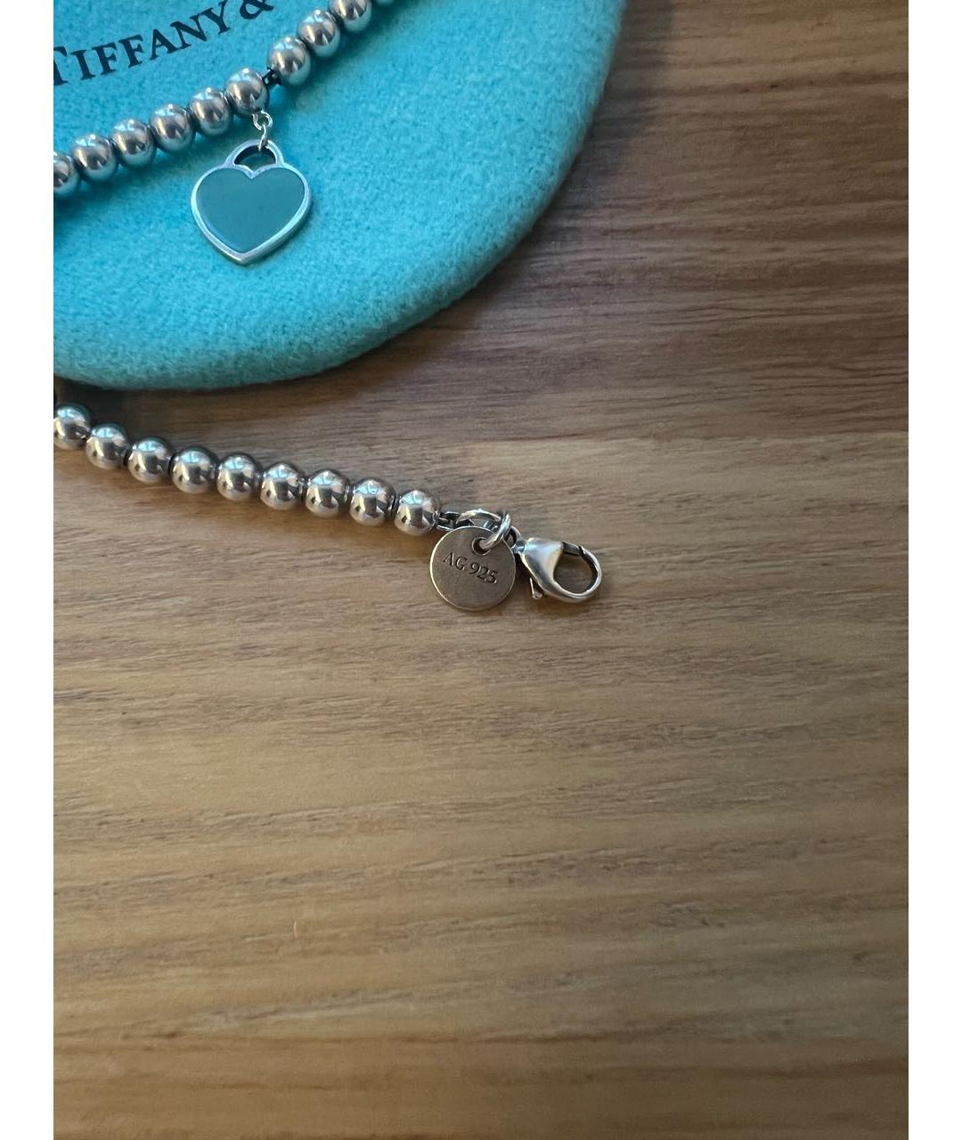 TIFFANY&CO Бирюзовый серебряный браслет, фото 3