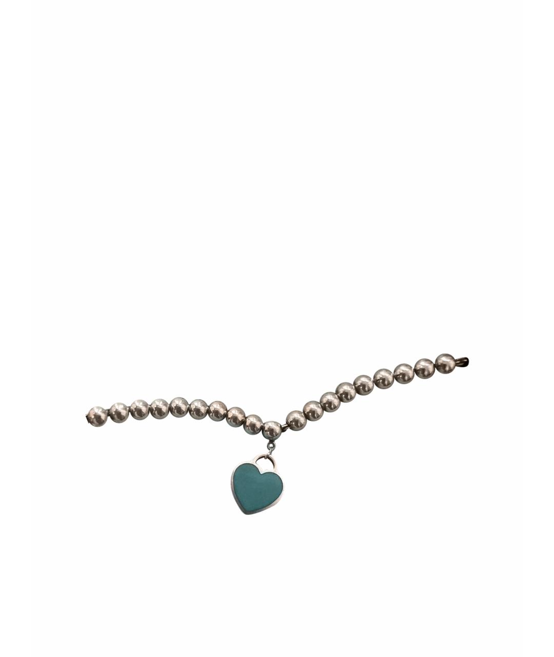 TIFFANY&CO Бирюзовый серебряный браслет, фото 1