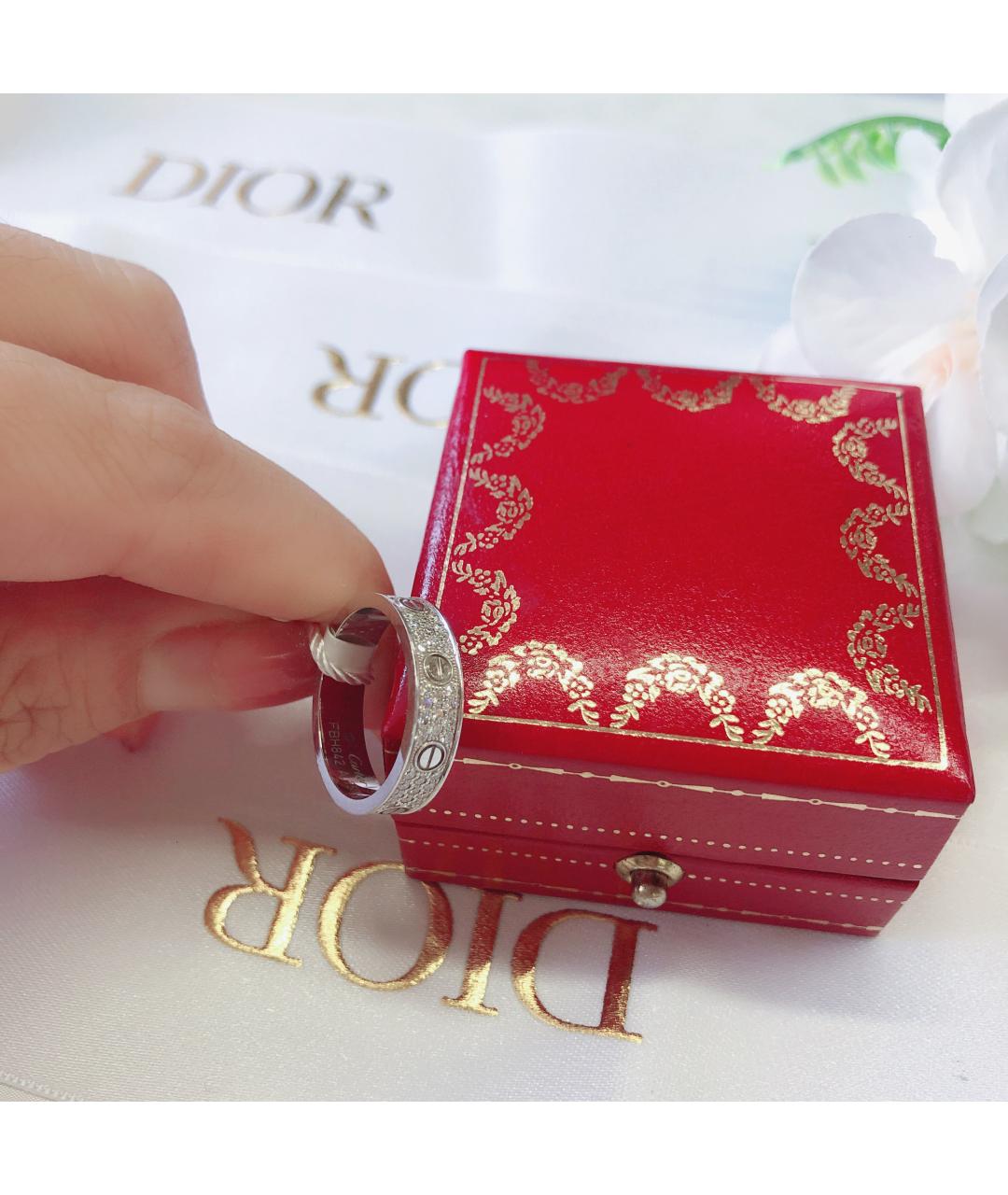 CARTIER Серебряное кольцо из белого золота, фото 3