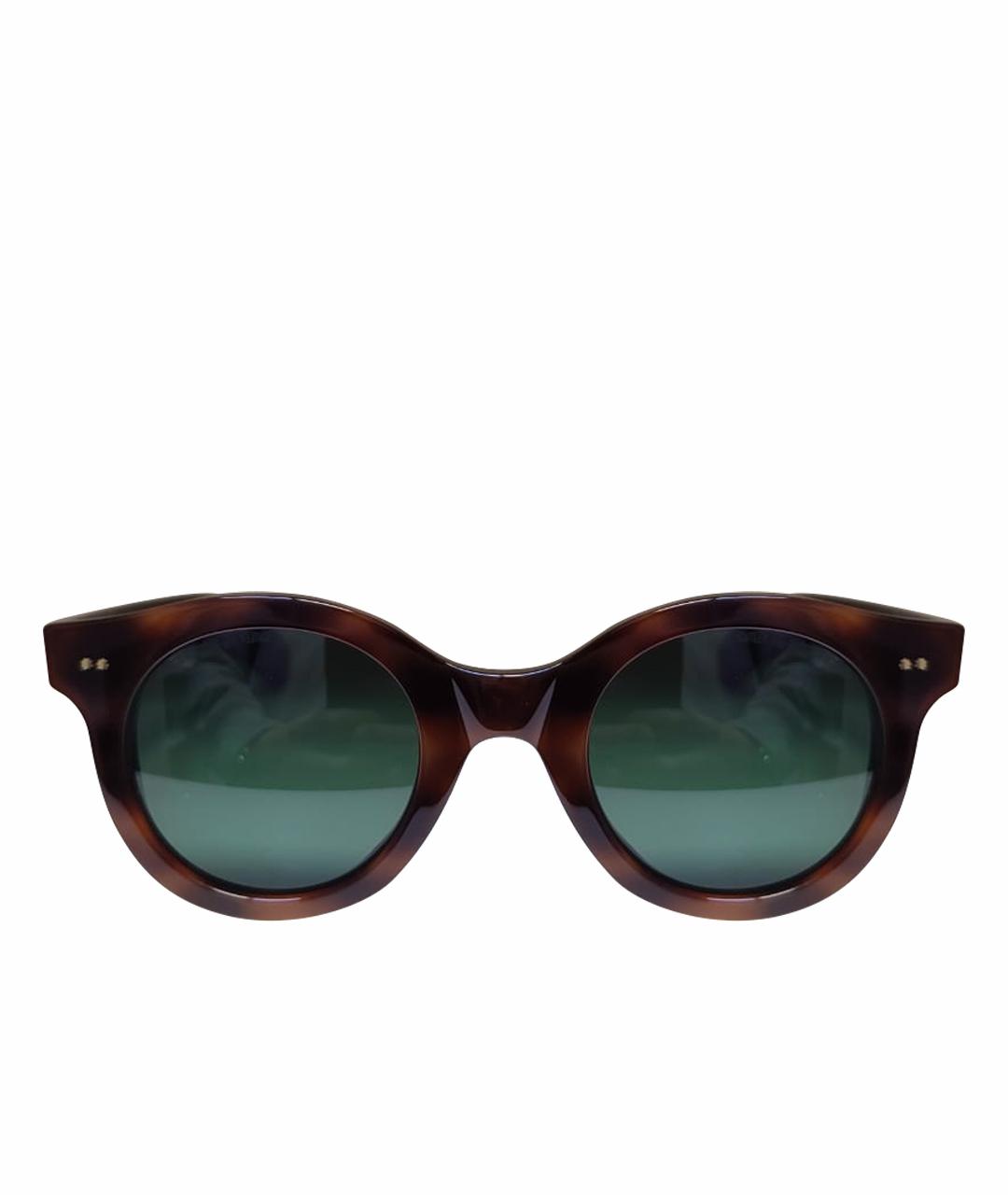 CUTLER & GROSS Коричневые пластиковые солнцезащитные очки, фото 1