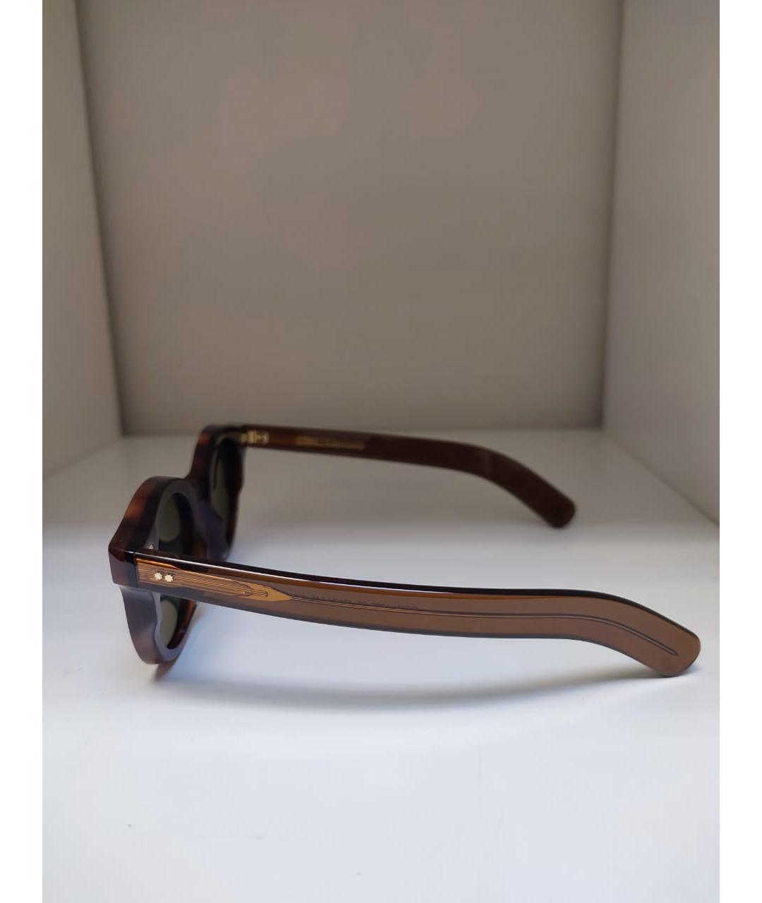 CUTLER & GROSS Коричневые пластиковые солнцезащитные очки, фото 5
