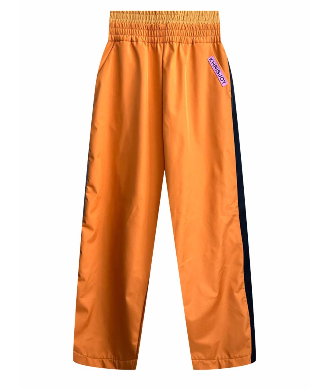 KHRISJOY Оранжевое брюки широкие, фото 1