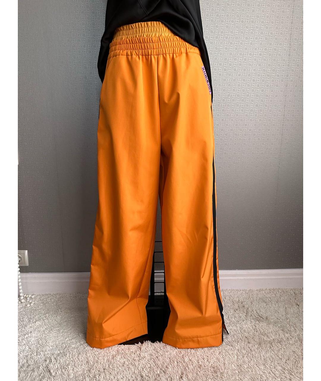 KHRISJOY Оранжевое брюки широкие, фото 3