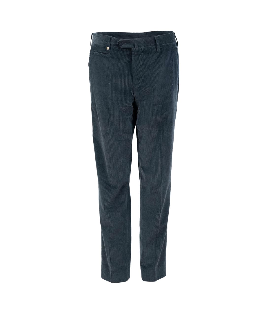 CORNELIANI Темно-синие хлопковые повседневные брюки, фото 6