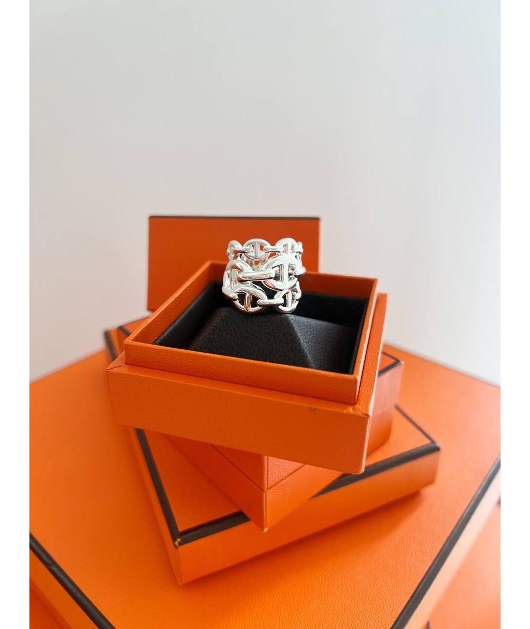 HERMES Серебряное серебряное кольцо, фото 7
