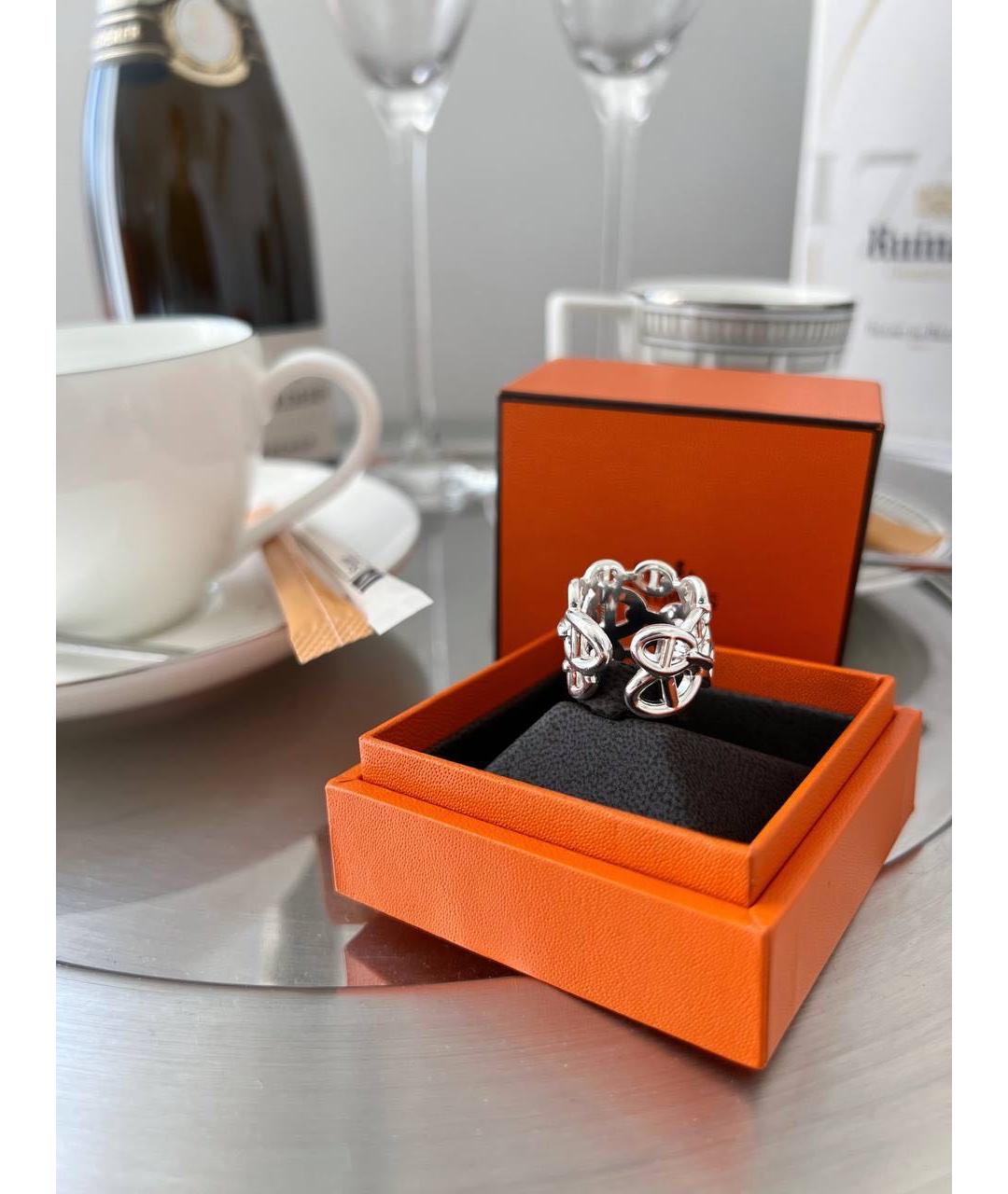 HERMES Серебряное серебряное кольцо, фото 2