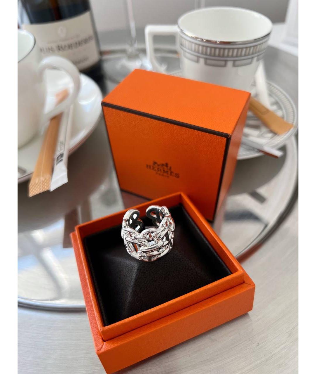 HERMES Серебряное серебряное кольцо, фото 4