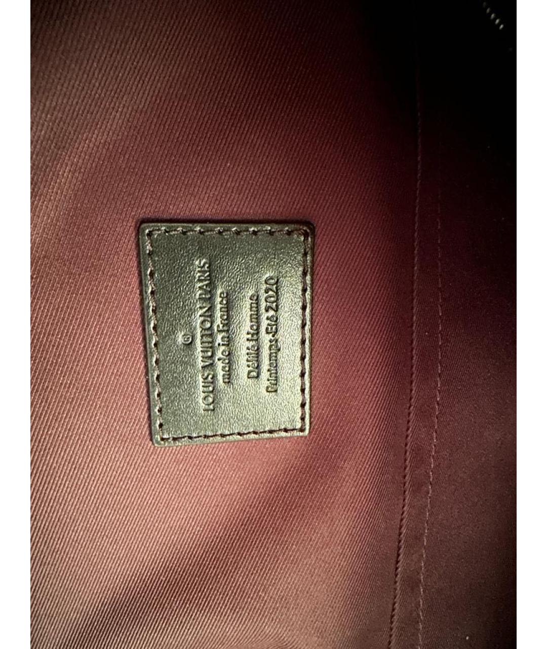 LOUIS VUITTON Черный кожаный рюкзак, фото 4