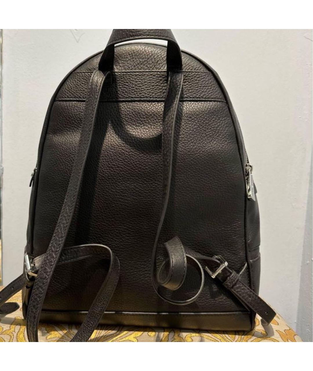 MICHAEL KORS Черный кожаный рюкзак, фото 3