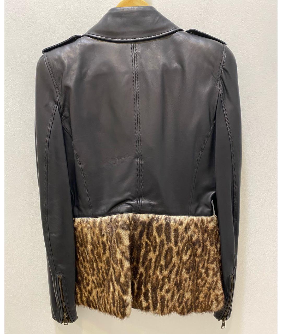 ALEXANDER MCQUEEN Черная кожаная куртка, фото 2
