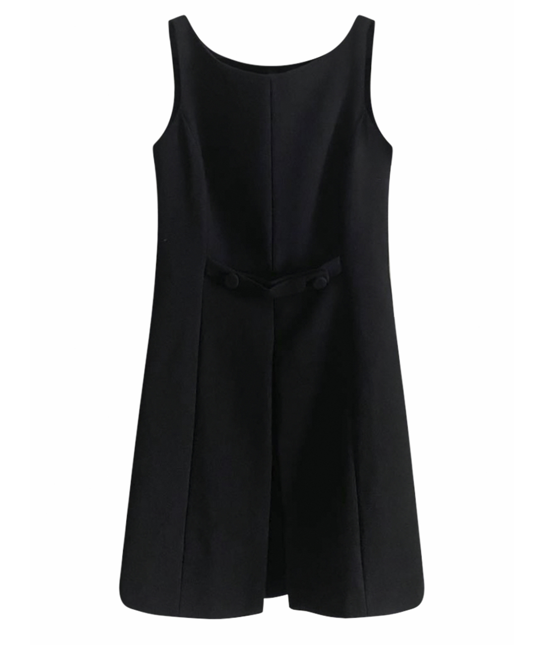 PRADA Черное шерстяное платье, фото 1