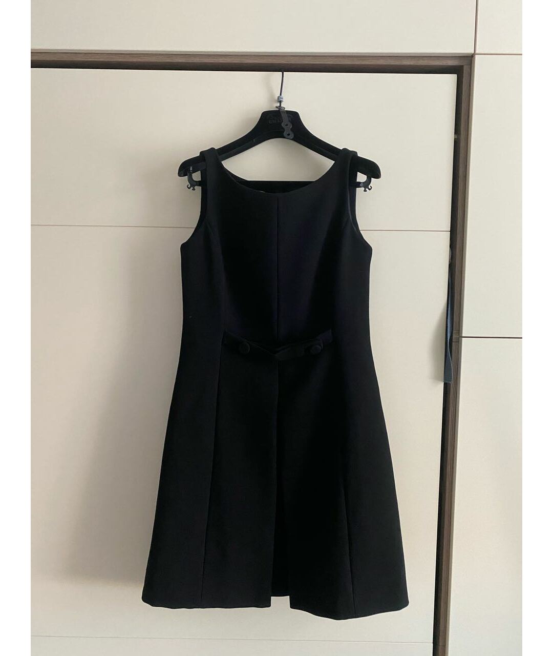 PRADA Черное шерстяное платье, фото 8