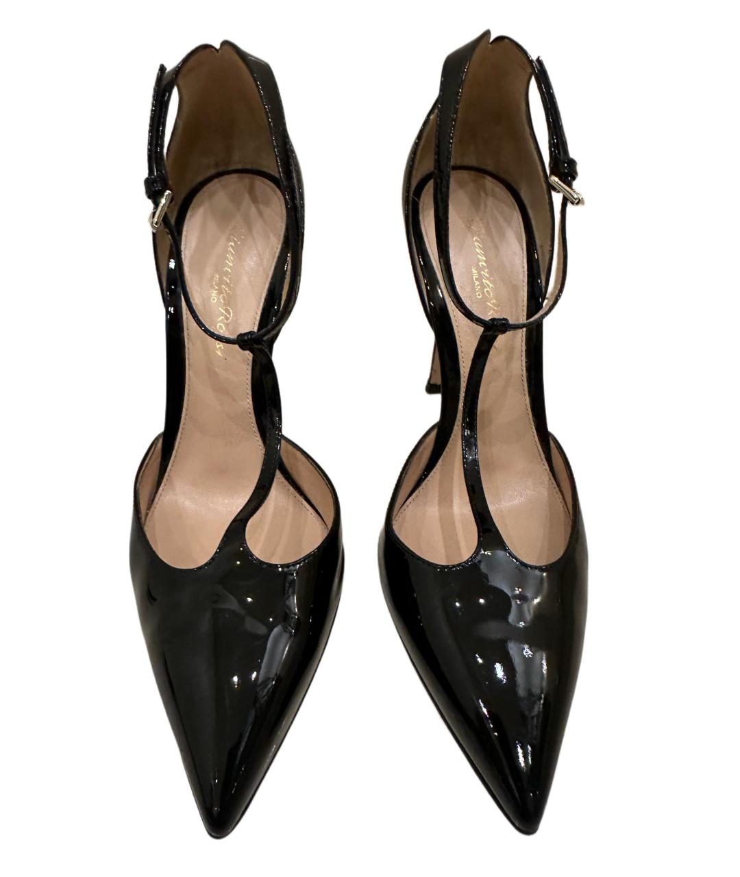 GIANVITO ROSSI Черные туфли из лакированной кожи, фото 2