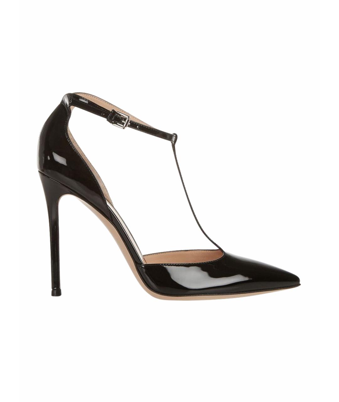 GIANVITO ROSSI Черные туфли из лакированной кожи, фото 1