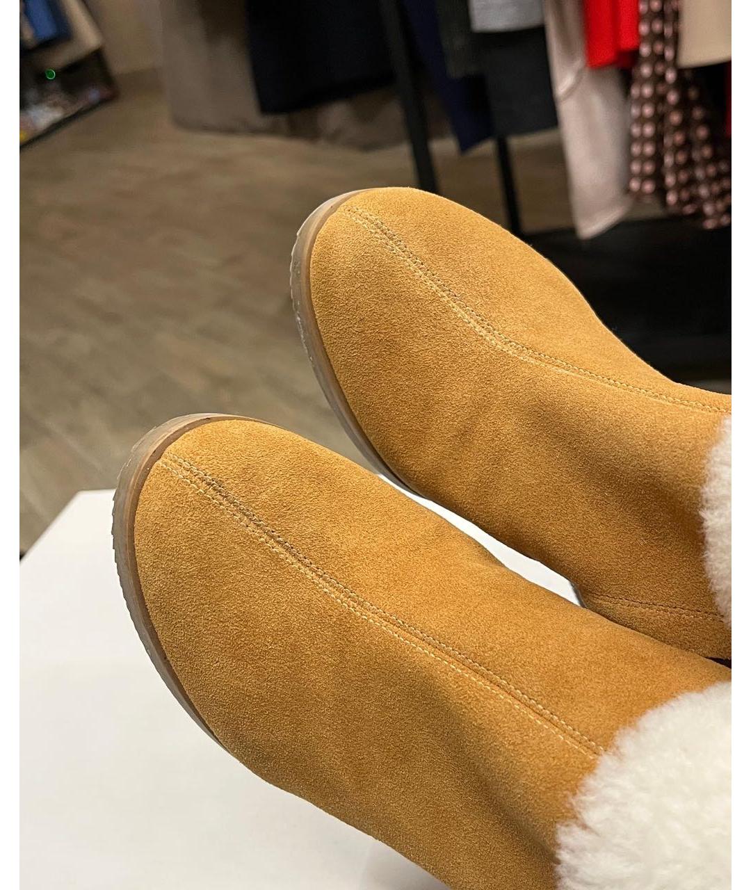 VICINI Горчичные замшевые ботильоны, фото 7